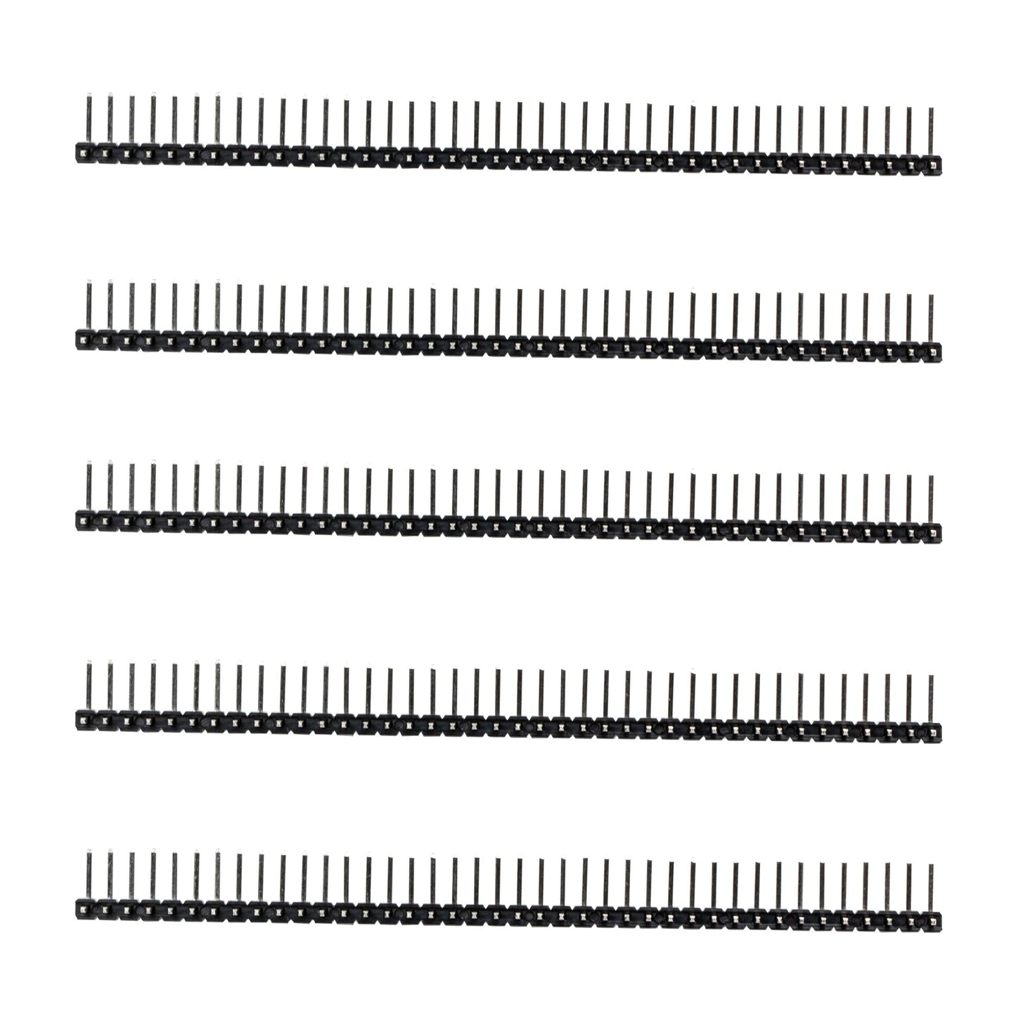 flashtree 5PCS 2.54mm spacing single row 1 * 40 bending needle
