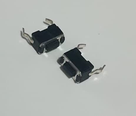 jujinglobal 10pcs 3x6x4.3mm Push Switch Button Black
