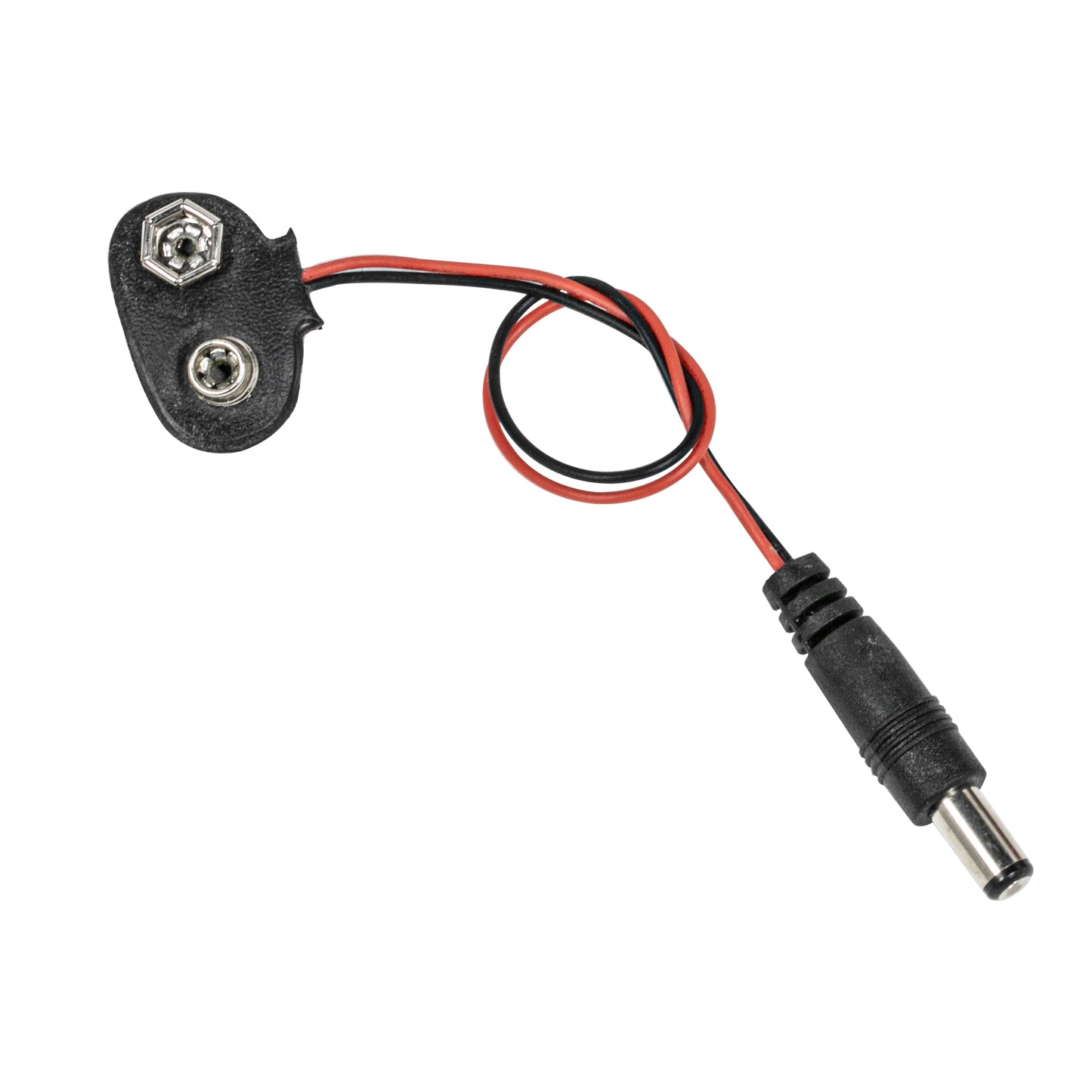 flashtree 10pcs 9V battery button connector battery 9V universal square battery connector cassette lead 9V battery button hat strap 5.5 * 2.1 plug