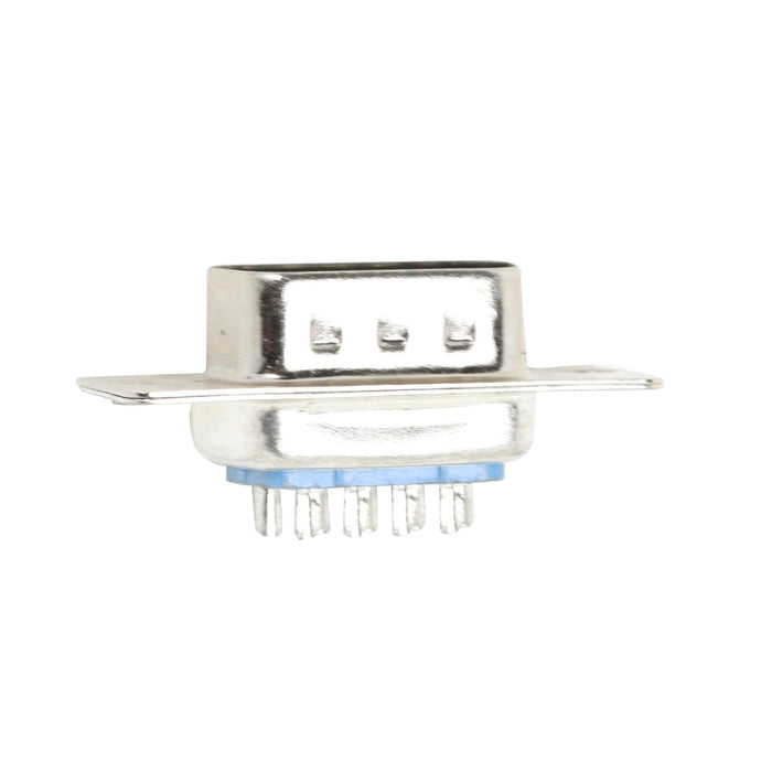 flashtree 10pcs DB9 9p plug and socket male and female metal shell serial port double row 9-core welding wire type white glue gold plating