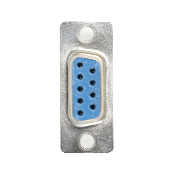 flashtree 10pcs DB9 9p plug and socket male and female metal shell serial port double row 9-core welding wire type white glue gold plating