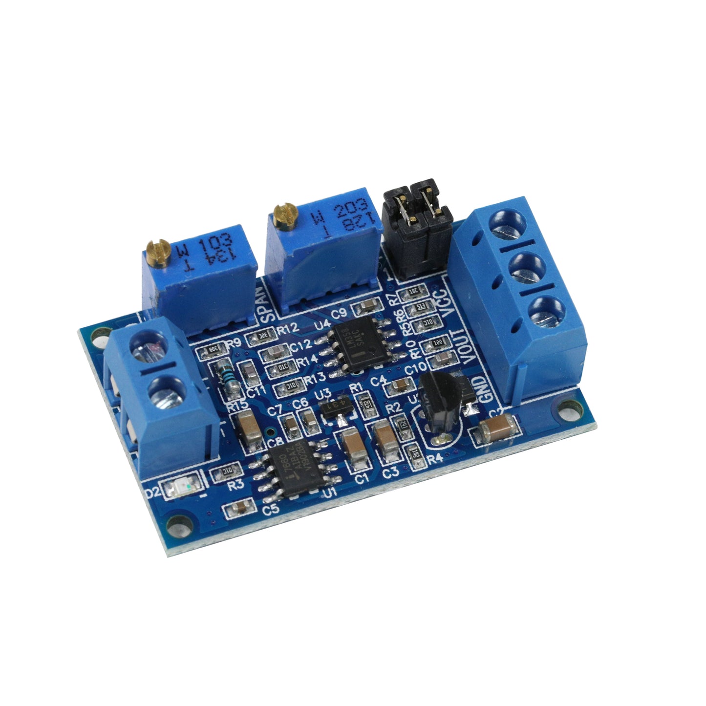 flashtree Current to voltage module 0 / 4-20mA to 0-3.3v5v10v voltage transmitter signal conversion