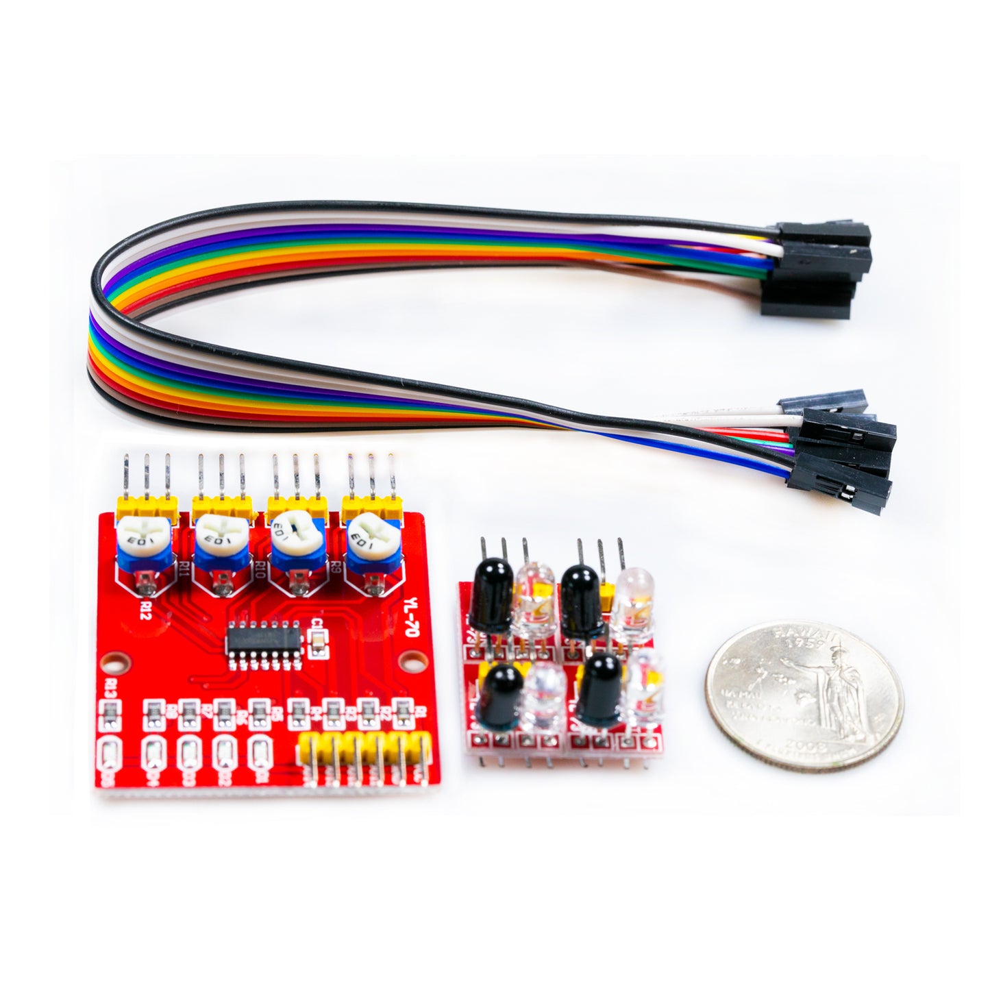 flashtree 4-way infrared barrier tracking sensor module intelligent car robot