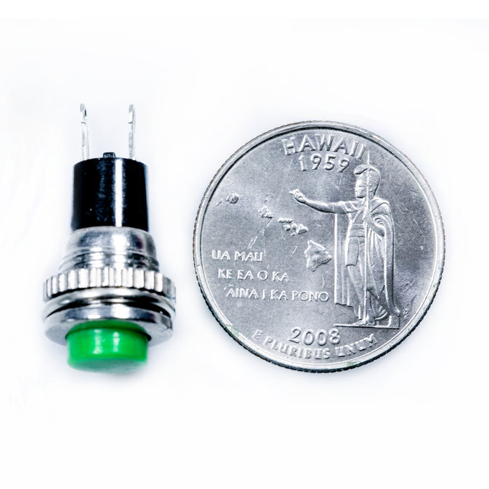 Power switch round start reset micro lock free red and green
