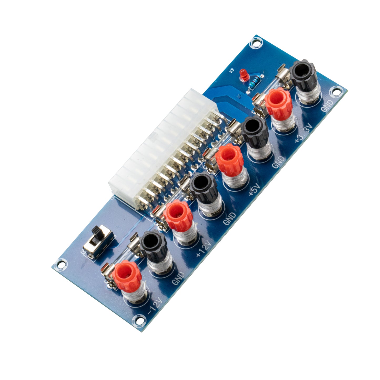 flashtree Desktop Computer Chassis Power Supply ATX Transfer Board Power Take Off Board Power Output Terminal Module 24Pin XH-M229