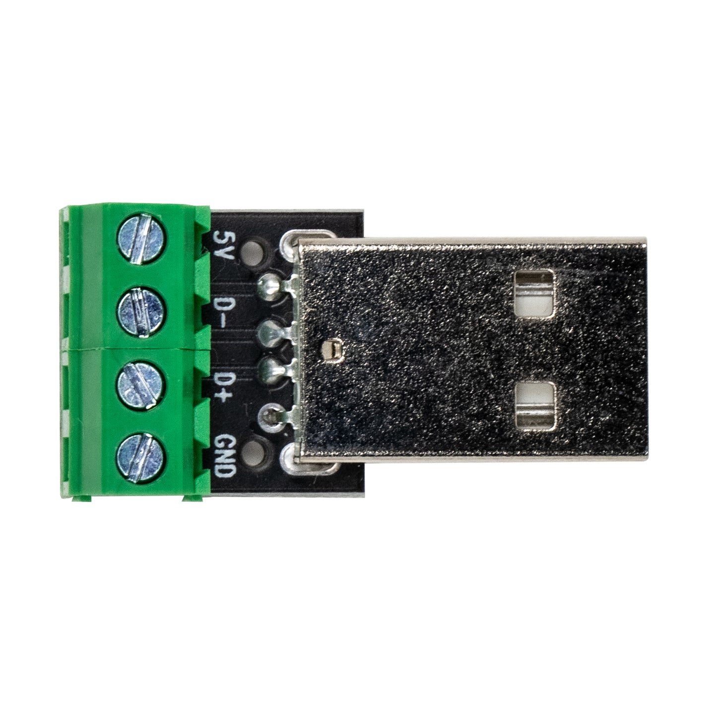 flashtree 10pcs USB A-type male socket adapter board with 3.81mm spacing terminal adapter connector dip for DIY USB power / circuit board design