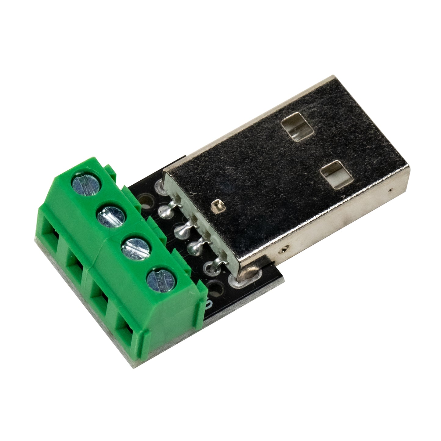 flashtree 10pcs USB A-type male socket adapter board with 3.81mm spacing terminal adapter connector dip for DIY USB power / circuit board design