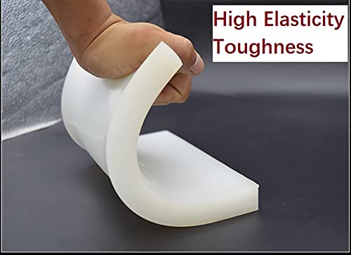 flashtree Anti Vibration Silicone Pads, 4Pcs White 5mm x 50mm x 50mm Anti Vibration Shock and Noise Cancelling Pads Mat for Shock Absorbing, Preventing Noise Moving Shaking from Bopaodao