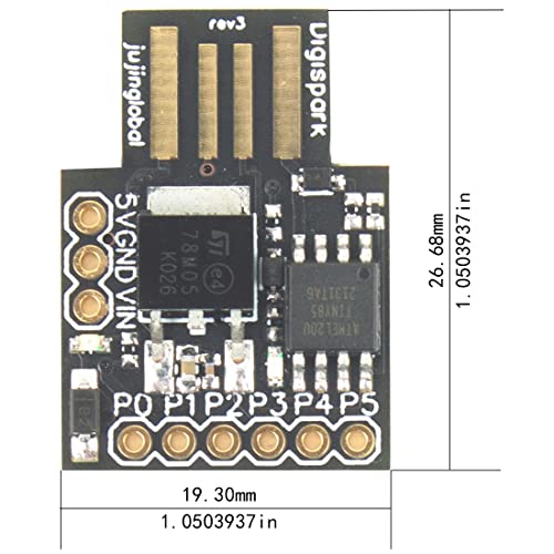 flashtree 3pcs ATtiny85 Module General Micro USB Development Board for Arduino for digispark