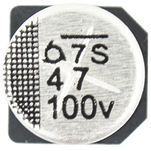jujinglobal 10pcs 47uf 100v 12x12 SMD Aluminum electrolytic Capacitor