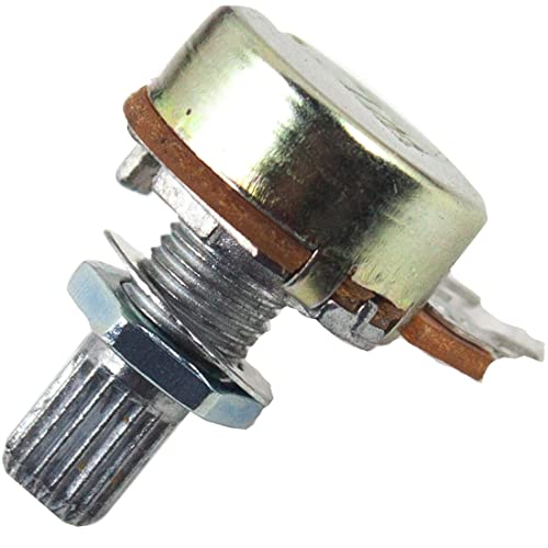 jujinglobal 10pcs 10K Ohm Single Linear Taper Rotary Potentiometer 15mm Knurled Shaft Length Shaft Diameter 5mm