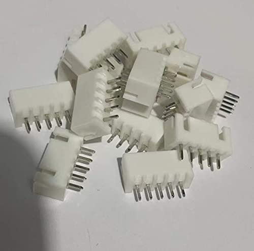 jujinglobal 50pcs Header Pins Connector 5P 5 pin Housing JST Adapter Cable Connector Socket 2.54mm