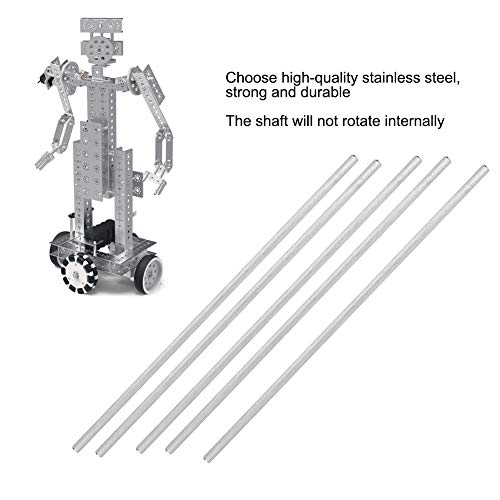 Fafeicy 5Pcs 6mm D-Shaft, 4101‑0006‑0260 Stainless Steel rods for Lego/gobilda/TETRIX Robots
