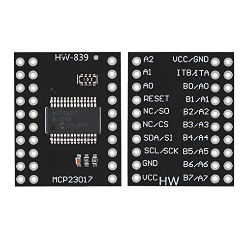 flashtree 5pcs MCP23017 Bidirectional 16-Bit I/O Expander with I2C IIC Serial Interface Module