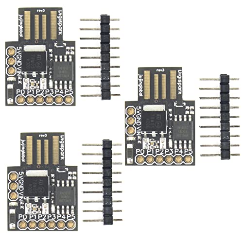 flashtree 3pcs ATtiny85 Module General Micro USB Development Board for Arduino for digispark