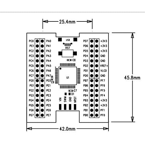 flashtree STM8L052R8T6 Mini Board Develop Board
