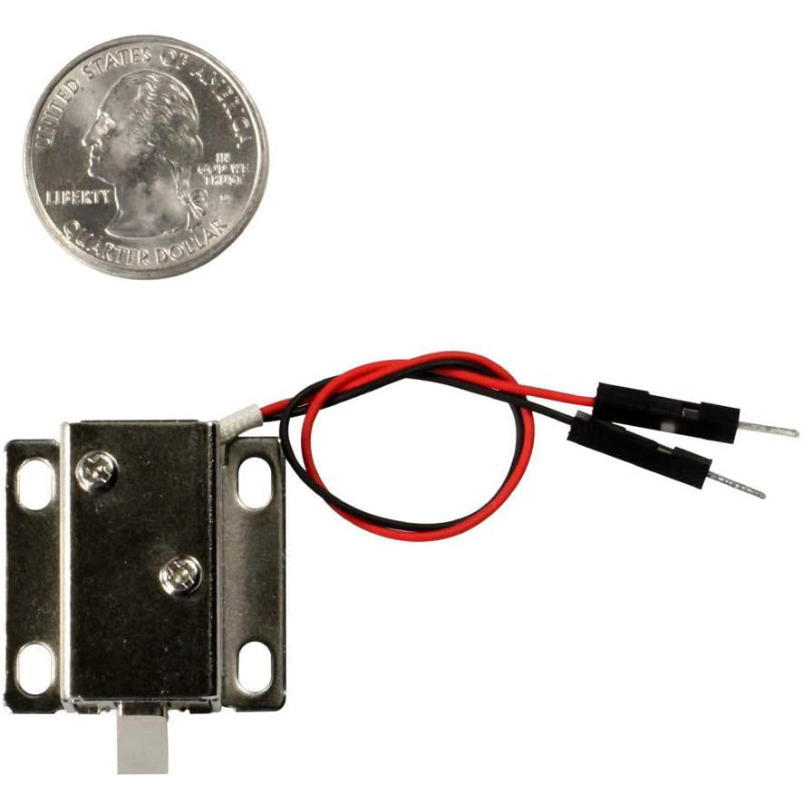 flashtree 2pcs DC 6V 1.2A Mini Door Drawer Tongue Down Electric Lock Assembly Solenoid Slim Design Lock ……