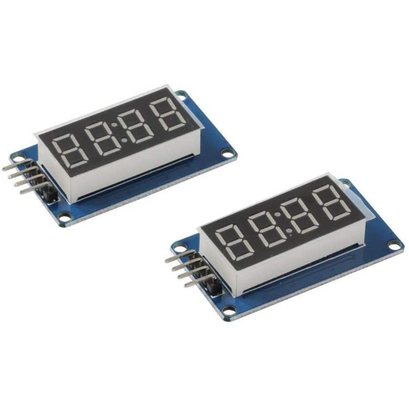 flashtree 2Pcs 4 Bits Digital Tube LED Display Module for Arduino Raspberry pi (00158)
