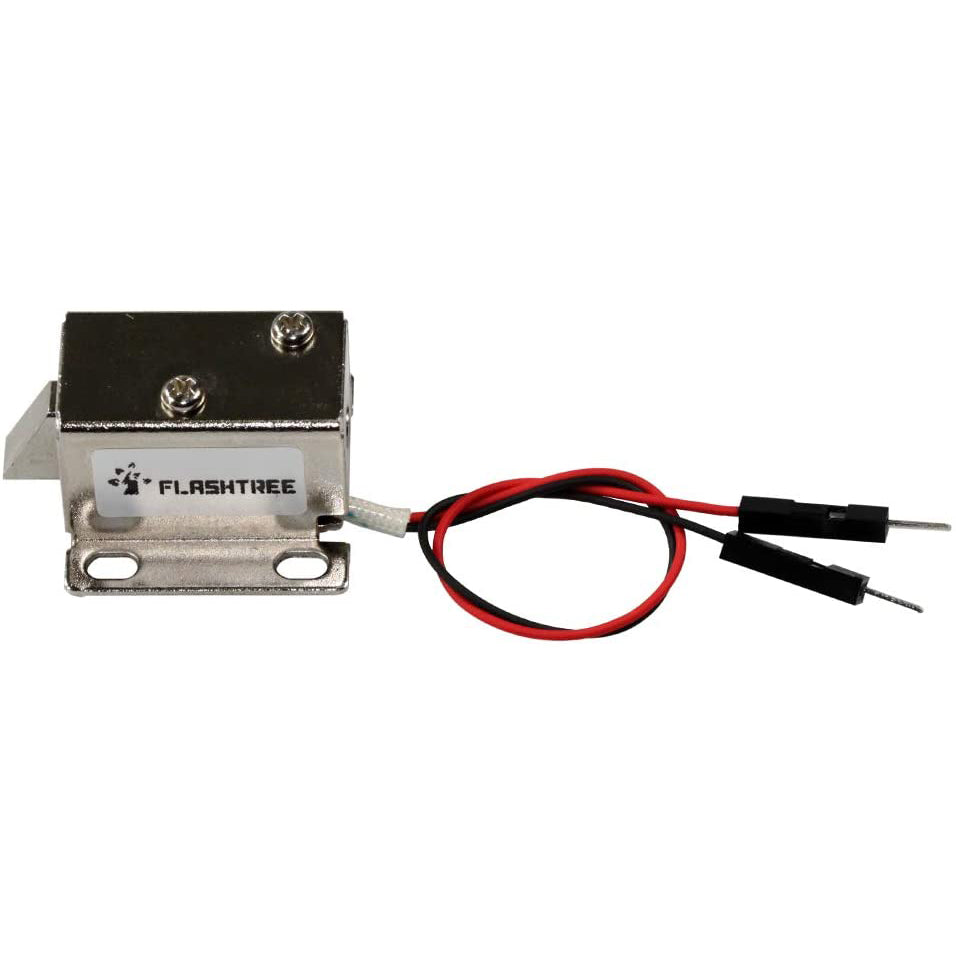 flashtree 2pcs 12V 0.4A Mini Door Drawer Tongue Down Electric Lock Assembly Solenoid Slim Design Lock