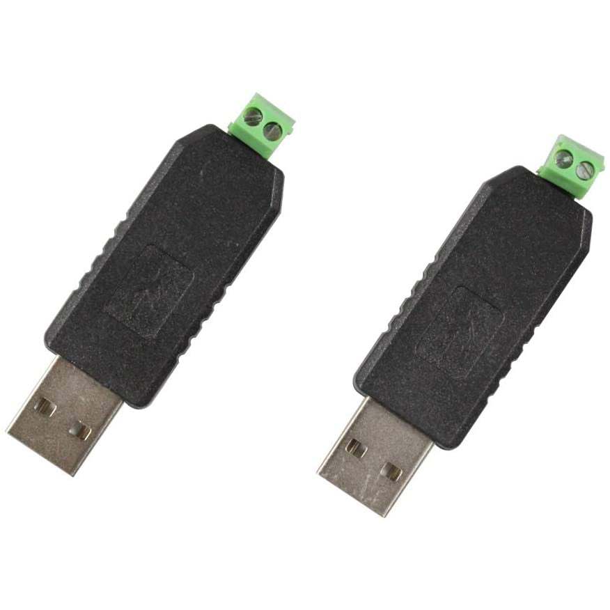 flashtree 2Pcs USB to RS485 Converter Adapter ch340T chip 64-bit Window 7 Supported