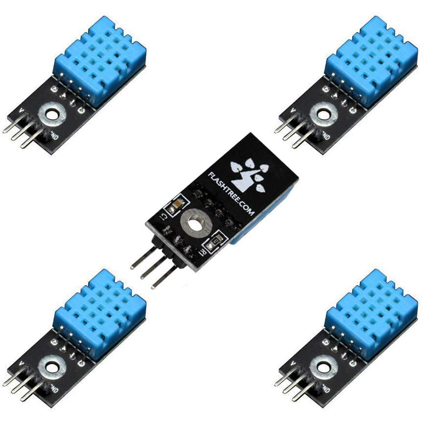 flashtree 5Pcs DHT11 Temperature and Humidity Sensor Module for Arduino