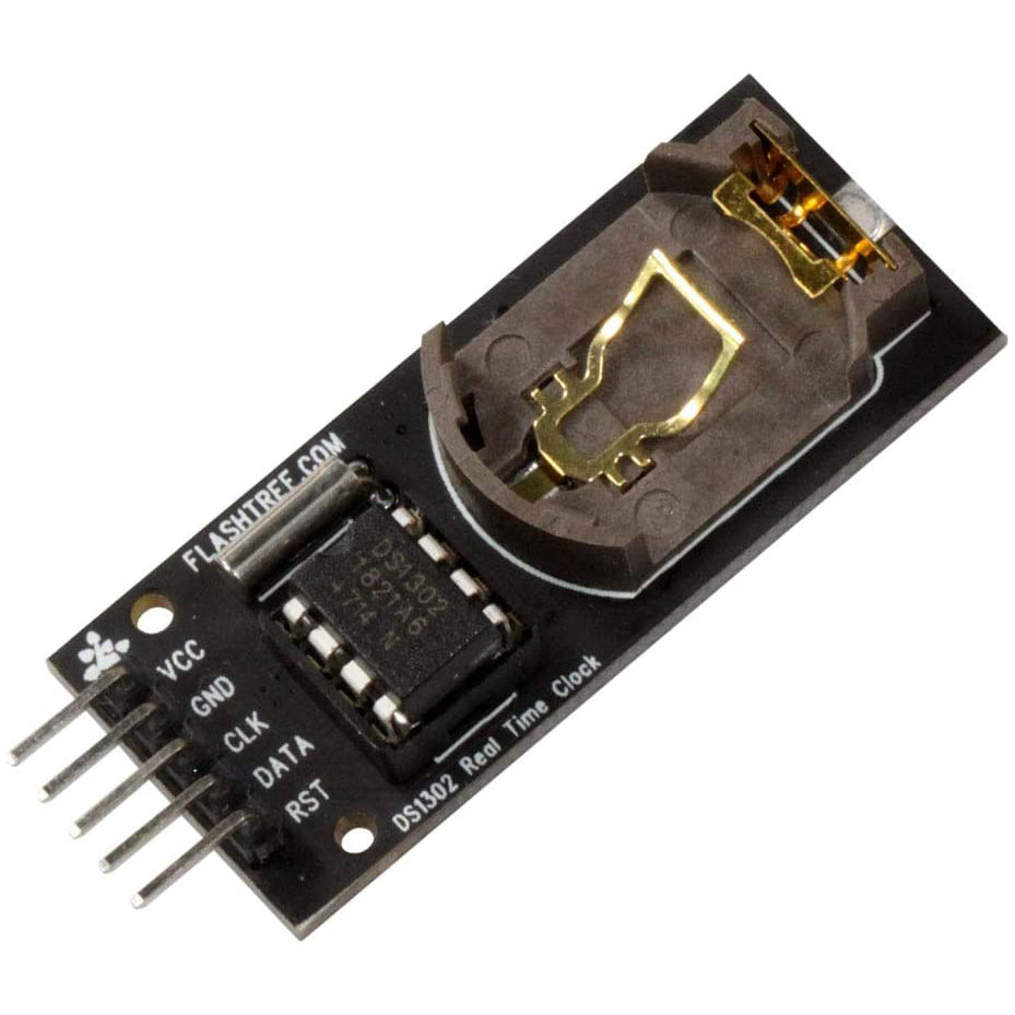 flashtree 2Pcs DS1302 RTC Real Time Clock Module for Arduino No Battery breakout