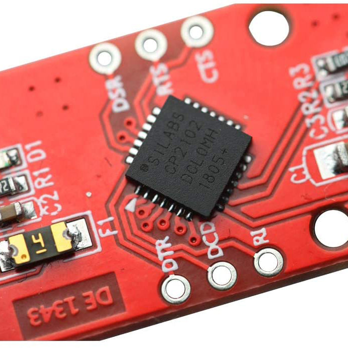 flashtree CP2102 USB to TTL 5V Serial Converter Breakout Module 6 PINS Output (5V 3.3V GND RXD TXD RST) Compatible with Windows 7,8,10,Linux,Mac OSX