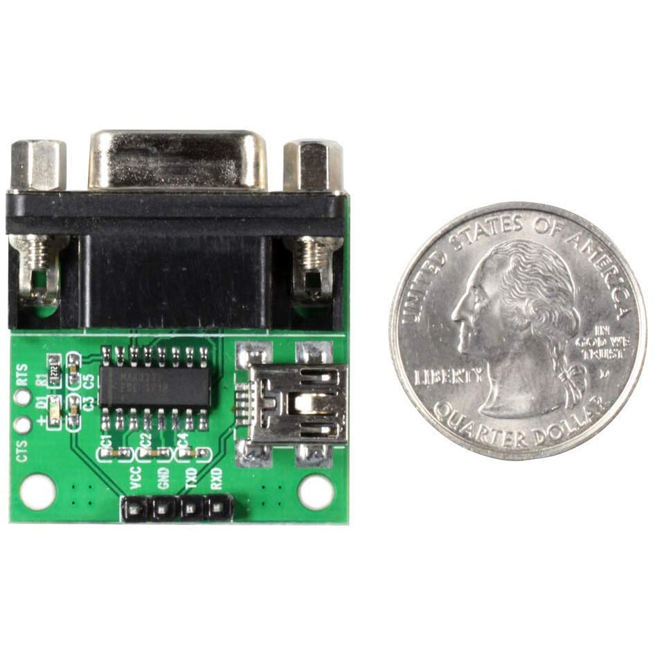 flashtree Original MAX3232ESE Breakout RS232 Serial Port to TTL (3.3V or 5V) Converter Module Transistor Logic Adapter Board DB9 COM UART Port