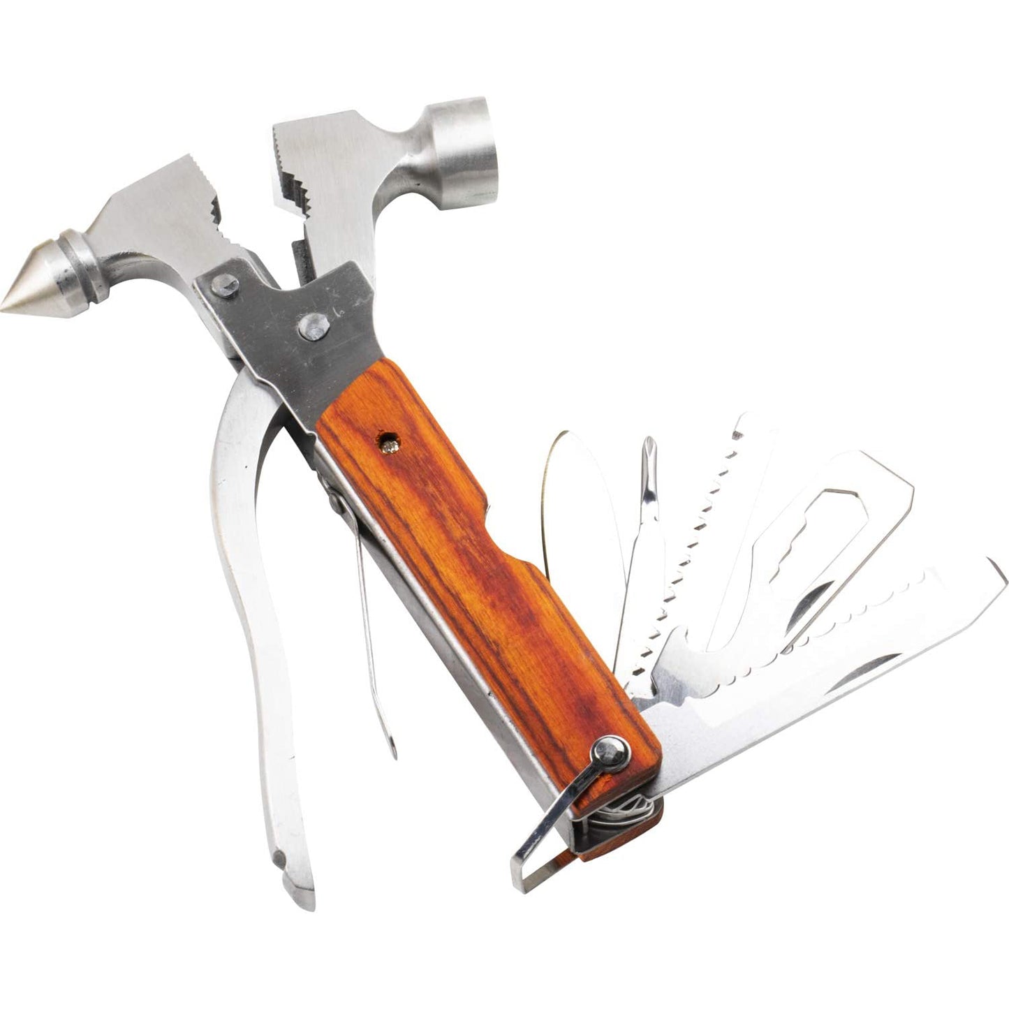 flashtree 14 in 1 stainless steel multipurpose tool with safety hammer emergency escape tool