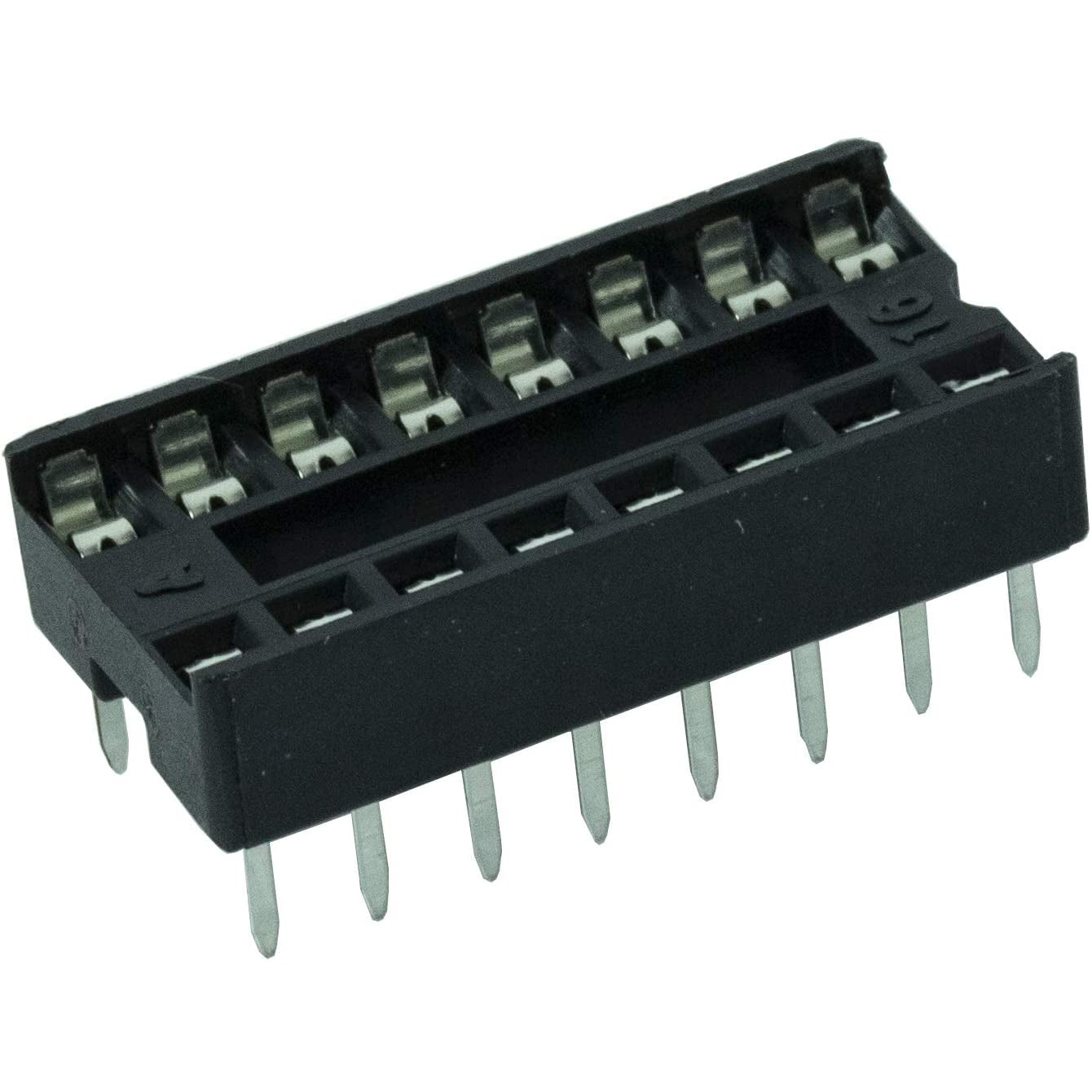 flashtree 10pcs DIP16 2.54mm 16 pin ic Socket DIP Sockets Solder Tail - 16-Pin 0.3"