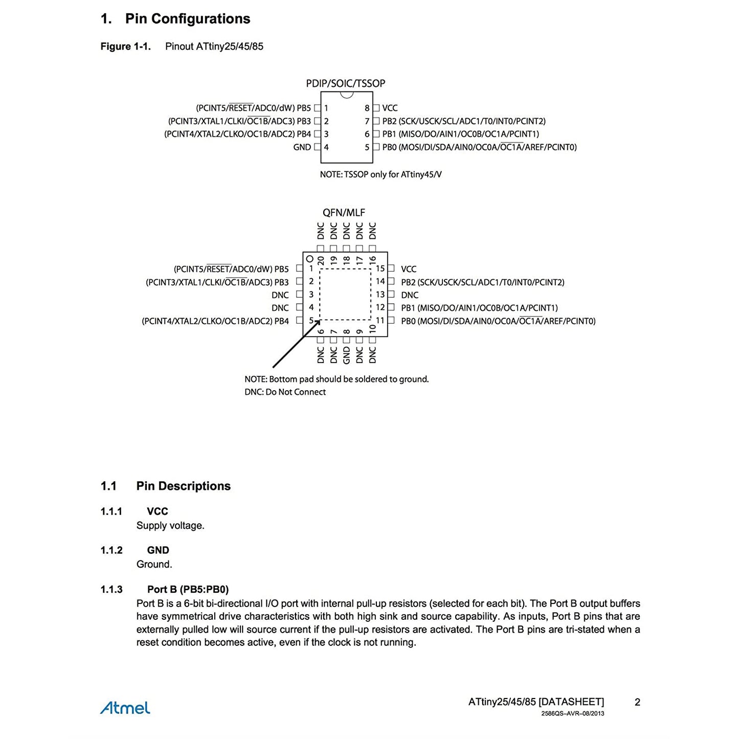 flashtree Original Atmel Dip-8 ATTINY85-20PU Tiny85-20Pu Ic Chip Pack Of 5Pcs