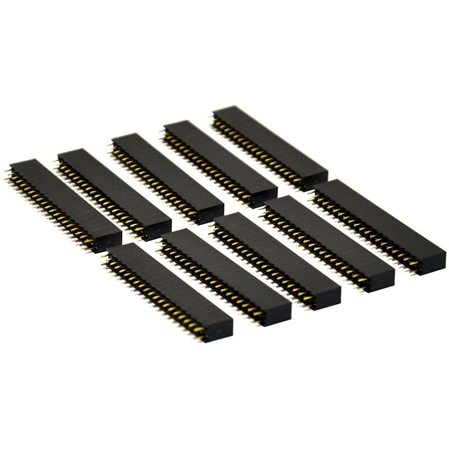 flashtree Gikfun 2x20 Pin Stackable Short Legs Female Header for Arduino (Pack of 10pcs) EK1483