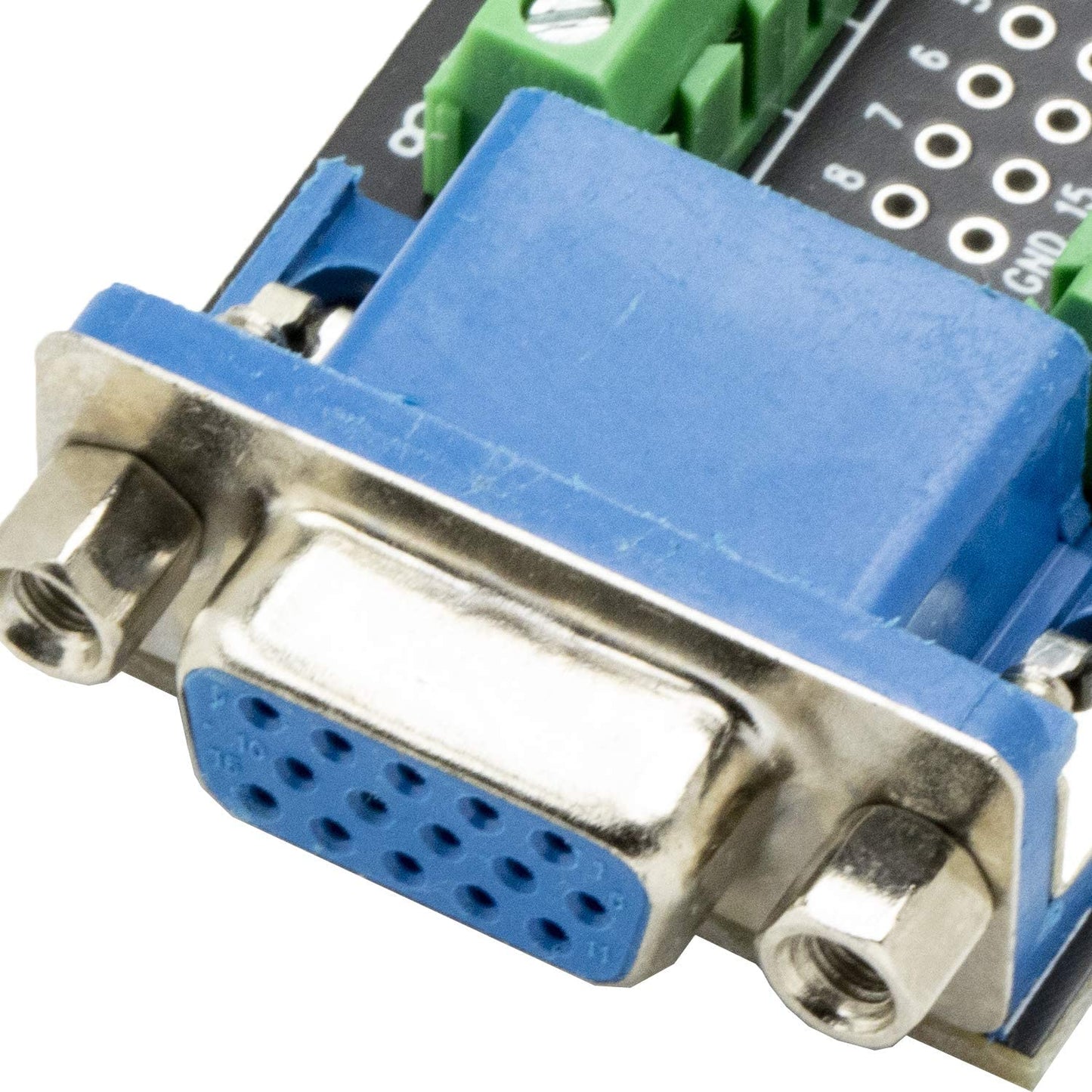 flashtree VGA DB15 Female 16Pin Jack Port to Terminal Breakout Board Connector 2Row Plug DR15 D-SUB Female