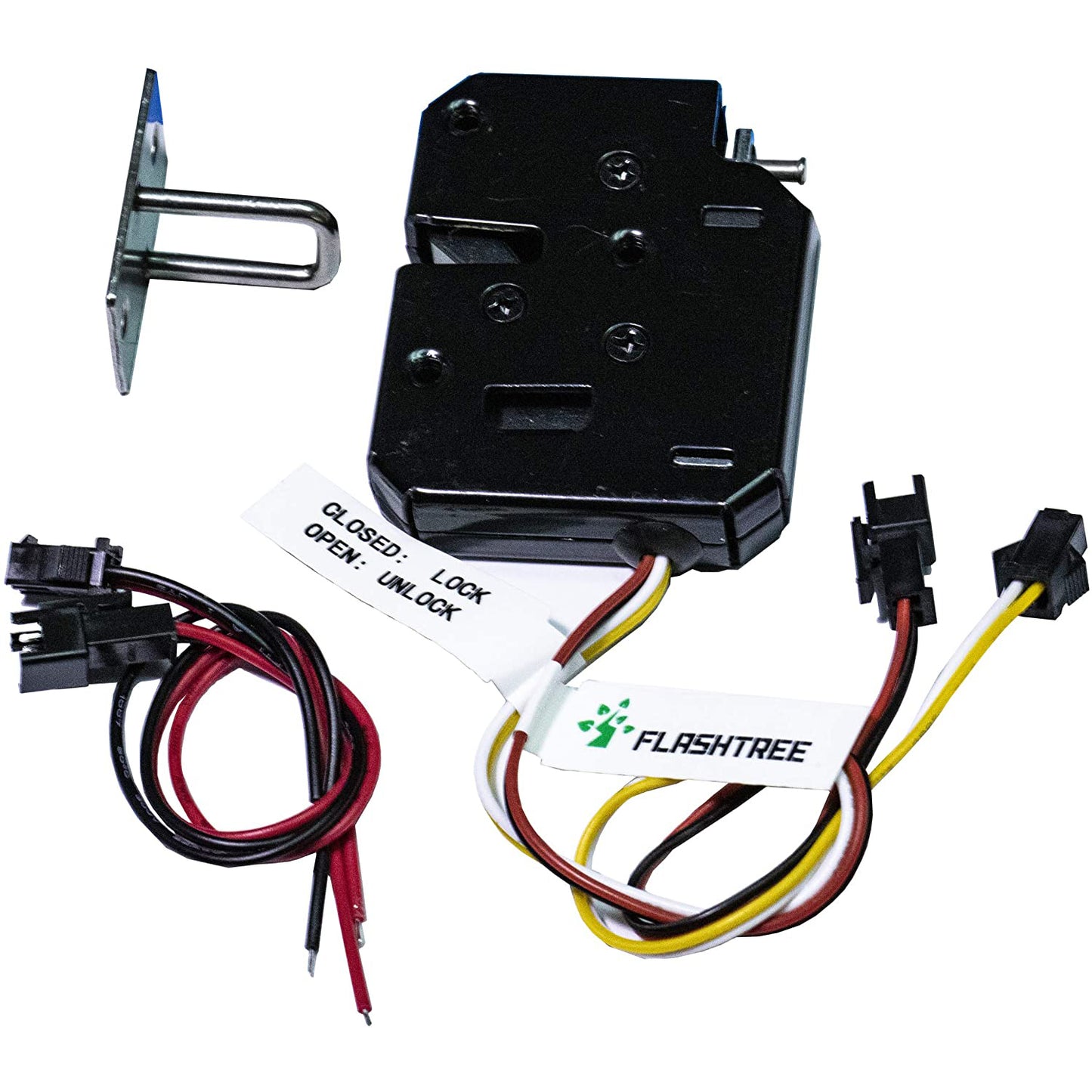 flashtree DC 12V 2A Holding Force Electric Magnetic Lock for Door Access Control System Electromagnet with Lock Status Check