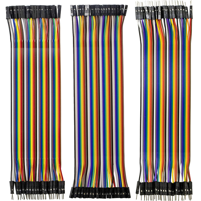 flashtree 10pcs ATmega328p-pu with bootloader and 3 Types Dupont Cable Total 128pcs About 7.87_