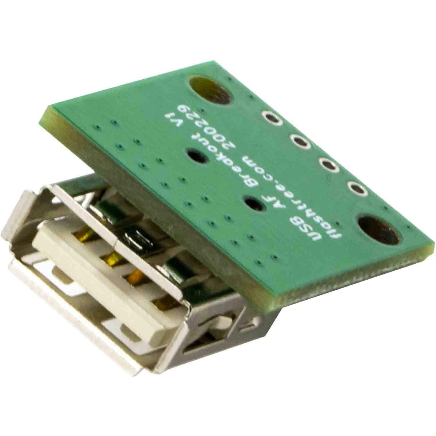 flashtree 10pcs USB Type A Female Socket Breakout Board 2.54mm Pitch Adapter Connector DIP for DIY USB Power Supply/breadboard Design