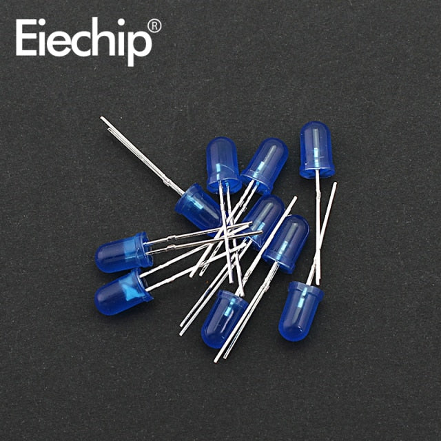 flashtree 100pcs/200pcs 3mm 5mm LED Diode Assorted Kit White Green Red Blue Yellow Orange F3 F5 Leds Light Emitting Diodes DIY electronic