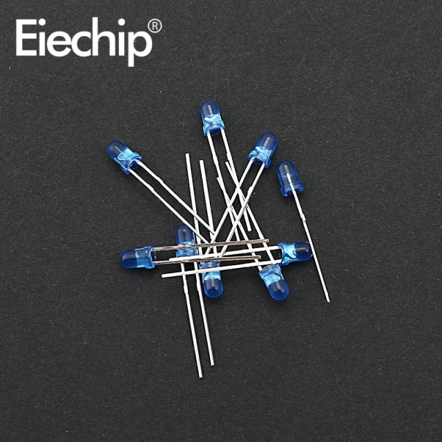 flashtree 100pcs/200pcs 3mm 5mm LED Diode Assorted Kit White Green Red Blue Yellow Orange F3 F5 Leds Light Emitting Diodes DIY electronic