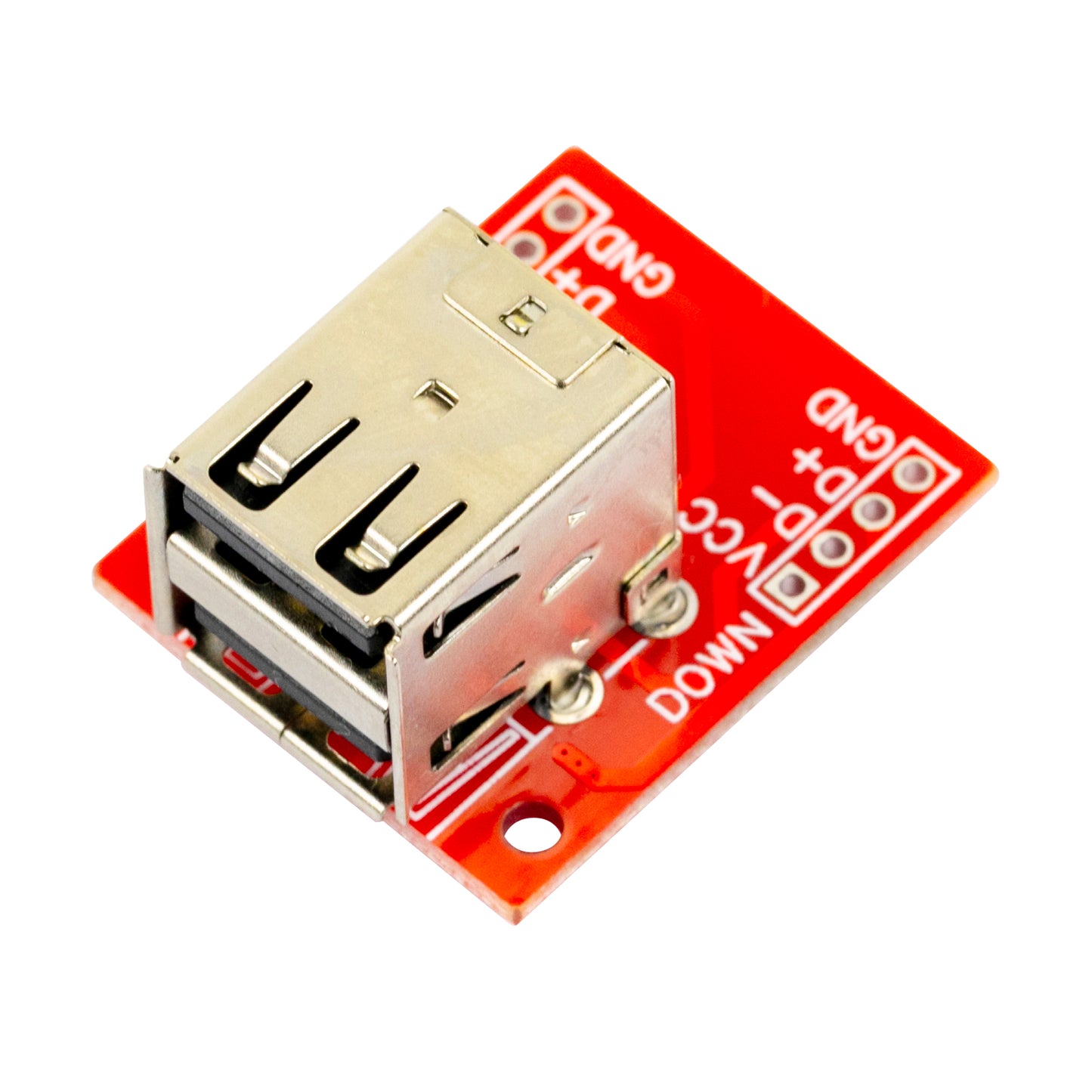 flashtree 2pcs Double layer USB2.0 transfer test board is welded well, USB2.0 horizontal plug in to 2.54mm double layer full package USB