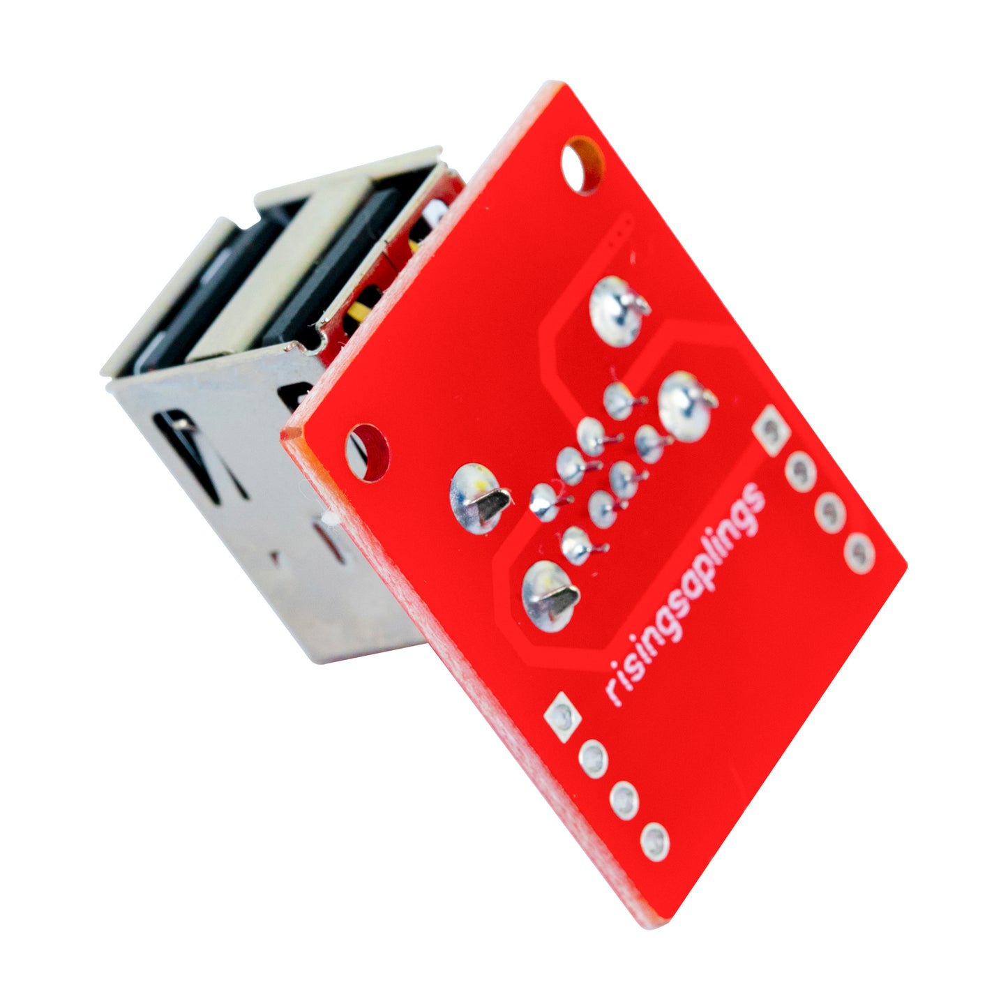 flashtree 2pcs Double layer USB2.0 transfer test board is welded well, USB2.0 horizontal plug in to 2.54mm double layer full package USB