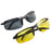 jujinglobal 2pcs Unisex Against Ultra-Violet Protective Sports Sunglasses for Men Women Baseball Running Cycling Fishing Driving Golf Ultralight Frame Yellow and Black