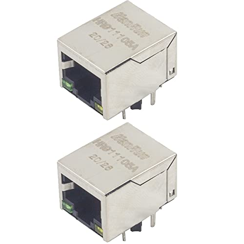 jujinglobal 2pcs Network Port RJ45 Connector HR911105A Network Transformer