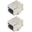 jujinglobal 2pcs Network Port RJ45 Connector HR911105A Network Transformer
