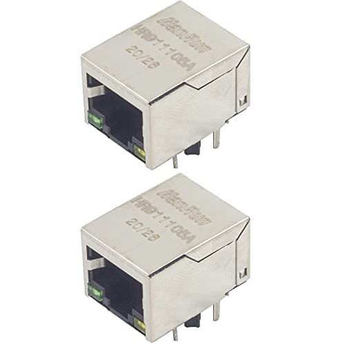 jujinglobal 2pcs Network Port RJ45 Connector HR911105A Network Transformer