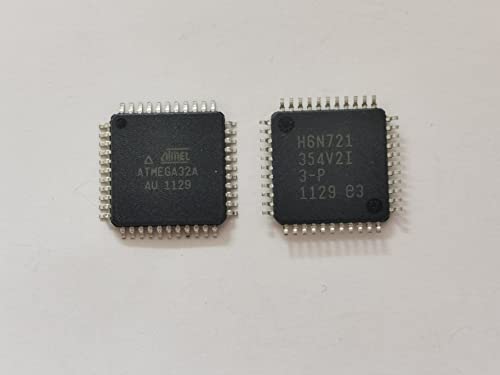 jujinglobal 2pcs ATMEGA32A-AU ATMEGA32 44-TQFP 8-Bit 32KB 16MHZ Microcontroller Chip ATMEGA32A AVR