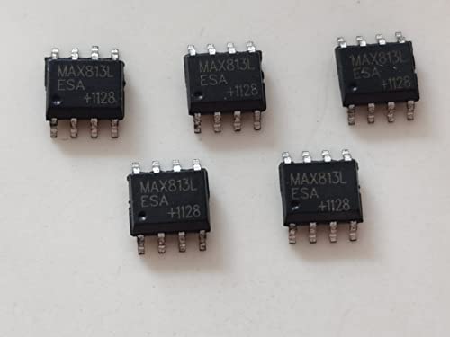 jujinglobal 5pcs MAX813L SOP-8 Patch MAX813 Monitoring Integrated Circuits