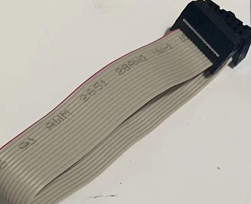 jujinglobal 2pcs 2x7 14P 14 Pins IDC 2.54MM Gray Ribbon Cable About 20cm