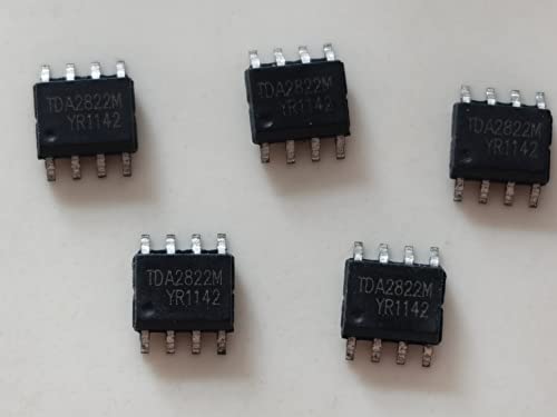 jujinglobal 5pcs TDA2822M SOP-8 Patch TDA2822 Audio Power Amplifier Integrated Circuits
