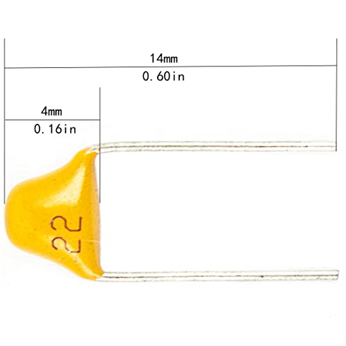 jujinglobal 50pcs 22pf 220 Multilayer Ceramic Capacitor