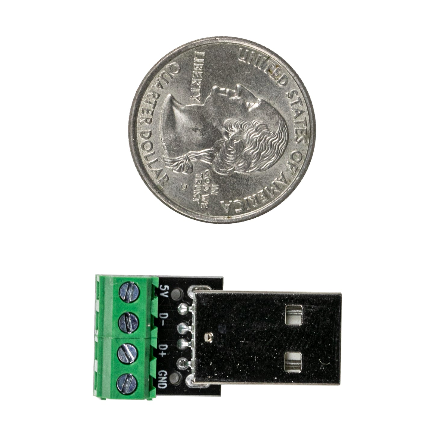 flashtree 10pcs USB A-type male socket adapter board with 3.81mm spacing terminal adapter connector dip for DIY USB power / circuit board design